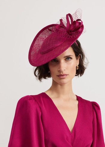 Phase Eight Pink Twist Back Bow Fascinator Hats Pink Australia | NW4368710